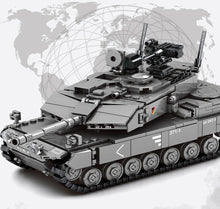 Load image into Gallery viewer, 898PCS Military 2A7 Leopard Main Abrams Battle Tank Building Blocks Model Bricks Fully Compatible With Lego
