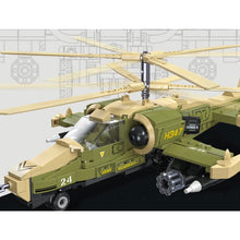 Load image into Gallery viewer, 356PCS WW2 Military Kamov KA50 Helicopter Figure Model Toy Building Block Brick Gift Kids Compatible Lego
