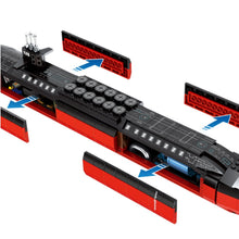Load image into Gallery viewer, 1003PCS Military WW2 Ohio Class Strategic Nuclear Power Submarine Figure Model Toy Building Block Brick Gift Kids Compatible Lego
