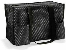 Load image into Gallery viewer, Thirty one zip top Organizing Utility tote shoulder bag 31 Gift Swiss Dot
