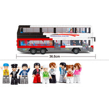 Load image into Gallery viewer, 741PCS MOC City Tour Double Decker Bus Figure Model Toy Building Block Brick Gift Kids Compatible Lego
