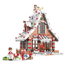 Load image into Gallery viewer, 1455PCS MOC Christmas Gingerbread House Snow Figures Model Building Block Brick Toy Gift Set Kids New Compatible Lego

