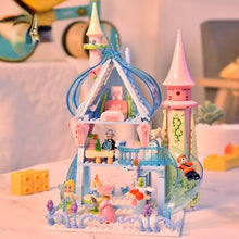 Load image into Gallery viewer, 447PCS MOC Girls Dream Ice Snow Fairy Tale Castle Princess Prince Figure Model Toy Building Block Brick Gift Kids Compatible Lego
