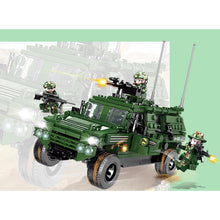 Load image into Gallery viewer, 446PCS Military WW2 Warrior Armored vehicle Jeep Figure Model Toy Building Block Brick Gift Kids
