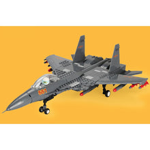 Load image into Gallery viewer, 281PCS Military J-15 Flying Shark Jet Air Fighter Plane Model Building Block Brick Toy Gift Set Kids New Compatible Lego
