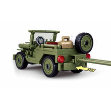 Load image into Gallery viewer, 143PCS Military WW2 Willys Jeep Car Vehicle Figure Model Toy Building Block Brick Gift Kids Compatible Lego
