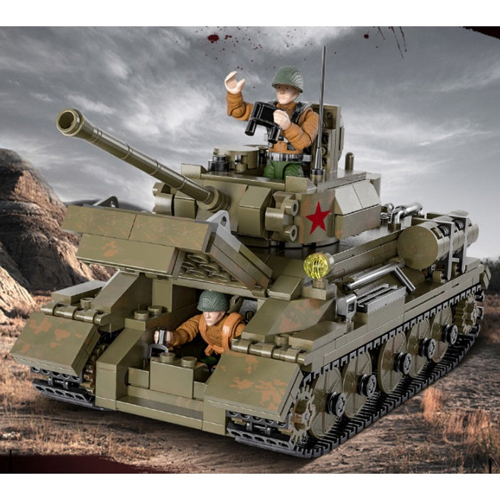 854PCS Military T34 85 Panzer Tank Figures Model Building Block Brick Toy Gift Set Kids New Compatible Lego