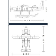Load image into Gallery viewer, 401PCS Military WW2 Float Seaplane Aircraft Figure Model Toy Building Block Brick Gift Kids Compatible Lego
