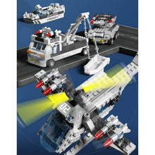 Load image into Gallery viewer, 1704PCS Military WW2 6in1 Battle Ship Destroyer Helicopter Submarine Frigate Tank Figure Model Toy Building Block Brick Gift Kids Compatible Lego
