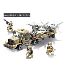 Load image into Gallery viewer, 341PCS Military WW2 HQ-2 Air Missile Truck Figure Model Toy Building Block Brick Gift Kids
