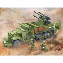 Load image into Gallery viewer, 603PCS Military WW2 M16 MGMC Halftrack Vehicle Figure Model Toy Building Block Brick Gift Kids Compatible Lego
