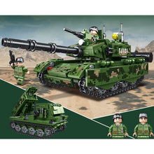 Load image into Gallery viewer, 463PCS Military WW2 2in1 Type 99 Main Battle Tank Figure Model Toy Building Block Brick Gift Kids Compatible Lego
