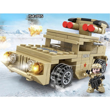 Load image into Gallery viewer, 697PCS MOC Military WW2 4in1 Metre Wave Radar Truck Vehicle Figure Model Toy Building Block Brick Gift Kids

