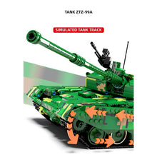 Load image into Gallery viewer, 1918PCS Military WW2 Large Type ZTZ 99A Main Tank Model Toy Building Block Brick Gift Kids Compatible Lego
