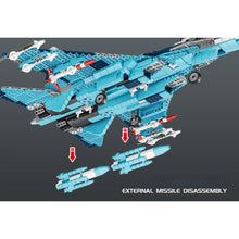 Load image into Gallery viewer, 2332PCS Military WW2 SU-27 Sukhoi Flanker Air Fighter Aircraft Figure Model Toy Building Block Brick Gift Kids Compatible Lego
