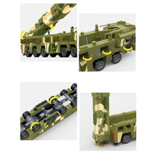 Load image into Gallery viewer, 986PCS Military WW2 DF-21 Medium Range Ballistic Missile Truck Figure Model Toy Building Block Brick Gift Kids Compatible Lego
