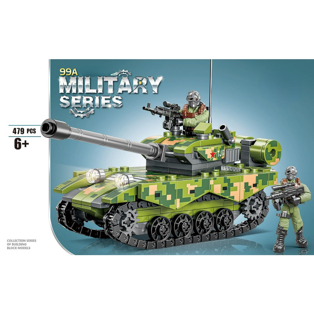 479PCS Military WW2 Type 99A Main Battle Tank Figure Model Toy Building Block Brick Gift Kids Compatible Lego