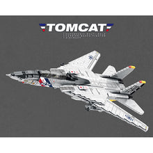 Load image into Gallery viewer, 1600PCS Military F-14 Tomcat Air Fighter Plane Figures Model Building Block Brick Gift Set Kids New Compatible Lego
