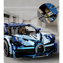 Load image into Gallery viewer, 3728PCS MOC Technic Large Blue Bugatti Veyron Super Racing Sports Car Model Toy Building Block Brick Gift Kids Compatible Lego
