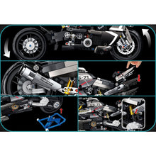 Load image into Gallery viewer, 1056PCS MOC Technic Speed B-King Motor Bike Motorcycle Model Toy Building Block Brick Gift Kids Compatible Lego
