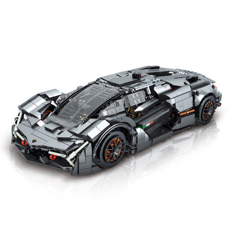 1512PCS MOC Technic Terzo Millennio Super Racing Sports Car Model Toy Building Block Brick Gift Kids Compatible Lego 1:14