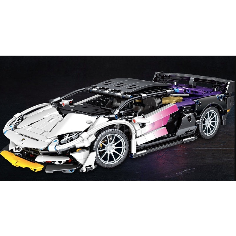 1337PCS MOC Technic Sian Super Racing Sports Car Model Toy Building Block Brick Gift Kids Compatible Lego