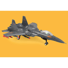 Load image into Gallery viewer, 281PCS Military J-15 Flying Shark Jet Air Fighter Plane Model Building Block Brick Toy Gift Set Kids New Compatible Lego
