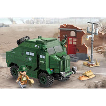Load image into Gallery viewer, 492PCS Military WW2 Scene Morris C8 Tractor Truck Figure Model Toy Building Block Brick Gift Kids Compatible Lego
