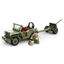 Load image into Gallery viewer, 143PCS Military WW2 Willys Jeep Car Vehicle Figure Model Toy Building Block Brick Gift Kids Compatible Lego
