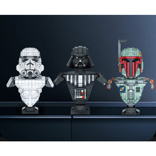 Load image into Gallery viewer, MOC Star War Hunter Trooper Darth Lord Bust Figure Model Toy Building Block Brick Gift Kids Compatible Lego
