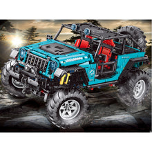 Load image into Gallery viewer, 2680PCS Technic Jeep Wrangler Off Road SUV Car Blue Static Version Model Building Block Brick Toy Gift Set Kids New Compatible Lego
