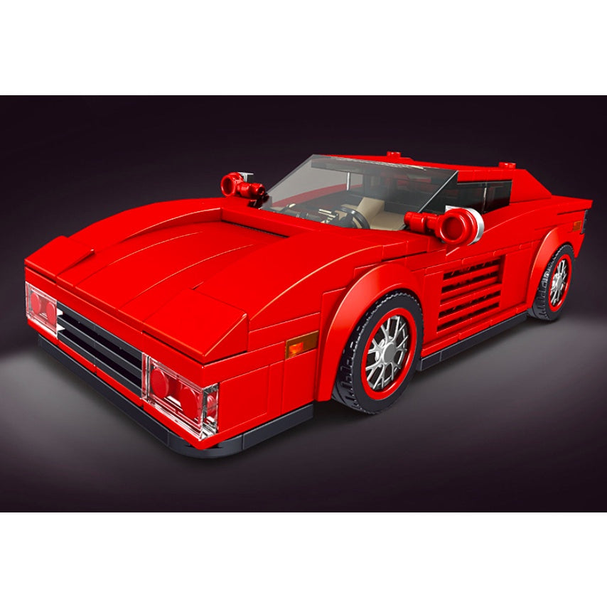 316PCS MOC Technic Testarossa Classic Racing Sports Car Model Toy Building Block Brick Gift Kids Compatible Lego With Display Box