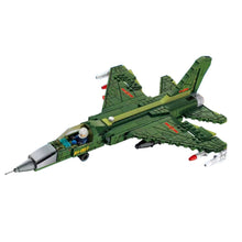 Load image into Gallery viewer, 686PCS Military WW2 Chengdu J-7 Fishbed Air Fighter Aircraft Figure Model Toy Building Block Brick Gift Kids Compatible Lego
