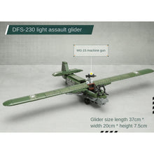 Load image into Gallery viewer, 234PCS Military WW2 DFS-230 Assault Glider Figure Model Toy Building Block Brick Gift Kids Compatible Lego
