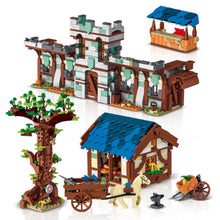 Load image into Gallery viewer, 1724PCS MOC City Street Town Medieval Market Coach Model Building Block Brick Gift Set Kids New Compatible Lego
