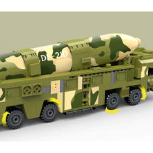 Load image into Gallery viewer, 986PCS Military WW2 DF-21 Medium Range Ballistic Missile Truck Figure Model Toy Building Block Brick Gift Kids Compatible Lego
