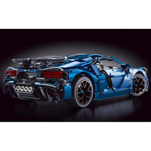 Load image into Gallery viewer, 3728PCS MOC Technic Large Blue Bugatti Veyron Super Racing Sports Car Model Toy Building Block Brick Gift Kids Compatible Lego
