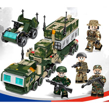 Load image into Gallery viewer, 658PCS Military WW2 4in1 Patriot Missile Truck Vehicle MRAP Stryker IFV HIMARS Figure Model Toy Building Block Brick Gift Kids Compatible Lego
