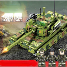 Load image into Gallery viewer, 615PCS MOC Military Type 96 Main Battle Tank Figure Model Toy Building Block Brick Gift Kids Compatible Lego
