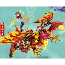 Load image into Gallery viewer, 738PCS MOC Ninja Red Twin Head Dragon Figure Model Toy Building Block Brick Gift Kids Compatible Lego
