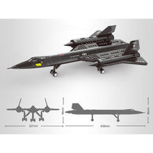 Load image into Gallery viewer, 183PCS Military US SR-71 Black Bird Lockheed Airplane Model Toy Building Block Brick Gift Kids Compatible Lego
