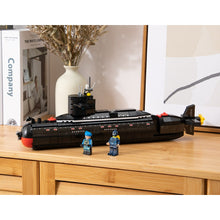 Load image into Gallery viewer, 515PCS Military WW2 PLA Type 094 Jin-Class Strategic Nuclear Submarine Figure Model Toy Building Block Brick Gift Kids
