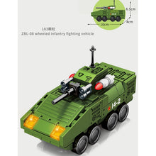 Load image into Gallery viewer, 855PCS Military WW2 4in1 Type 99 Main Battle Tank Figure PHL-03 ZBL-08 IFV Model Toy Building Block Brick Gift Kids Compatible Lego
