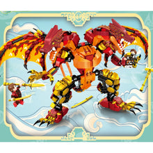 Load image into Gallery viewer, 738PCS MOC Ninja Red Twin Head Dragon Figure Model Toy Building Block Brick Gift Kids Compatible Lego
