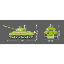 Load image into Gallery viewer, 1120PCS MOC Military WW2 M4 Sherman Medium Tank Figure Model Toy Building Block Brick Gift Kids Compatible Lego
