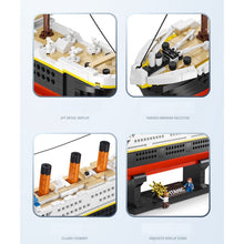 Load image into Gallery viewer, 1288PCS MOC Titanic Cruise Ship Boat Figure Model Toy Building Block Brick Gift Kids Compatible Lego
