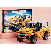 Load image into Gallery viewer, MOC Technic Pull Back Jeep FJ Defender Cruiser SUV Off Road Car Vehicle Model Toy Building Block Brick Gift Kids Compatible Lego
