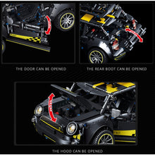 Load image into Gallery viewer, 1489PCS MOC Static Technic Mini F56 Copper S Sports Racing Car Model Toy Building Block Brick Gift Kids Compatible Lego 1:14
