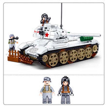 Load image into Gallery viewer, 518PCS MOC Military WW2 T34 85 Medium Tank Figure Model Toy Building Block Brick Gift Kids
