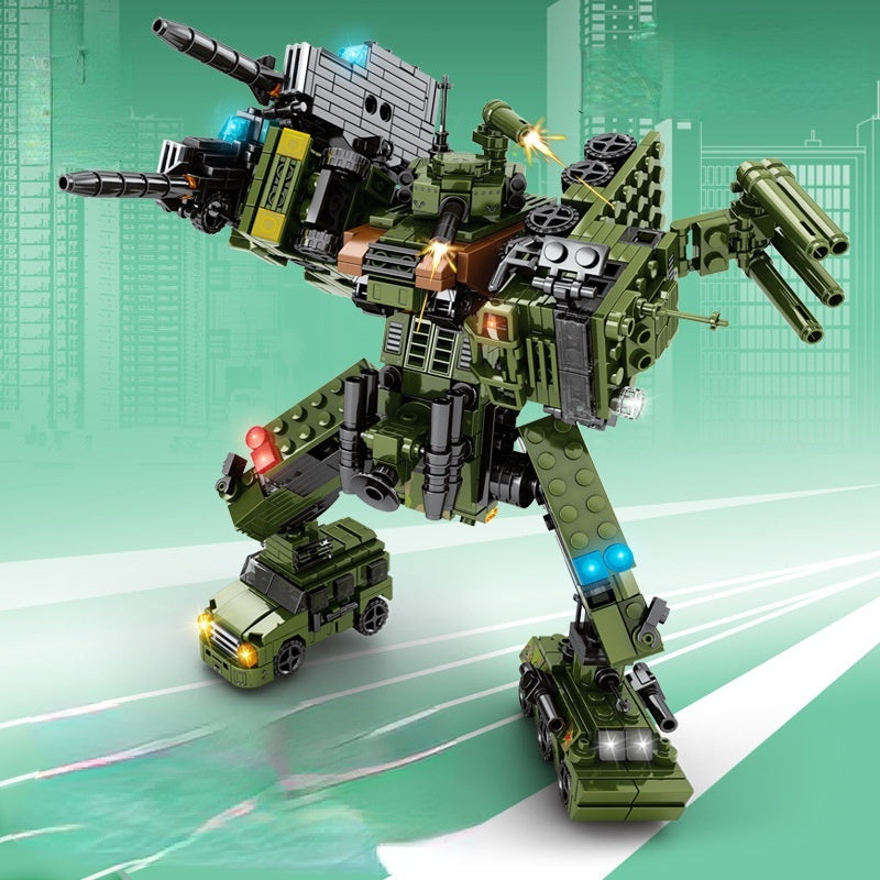 831PCS MOC 8in1 Mecha Man Figure Model Toy Building Block Brick Gift Kids Compatible Lego